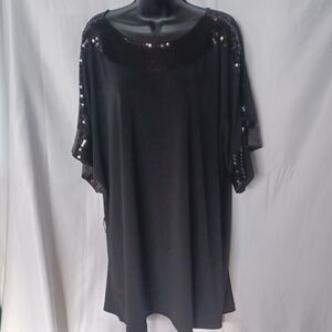 Elle Black sequined mini dress
